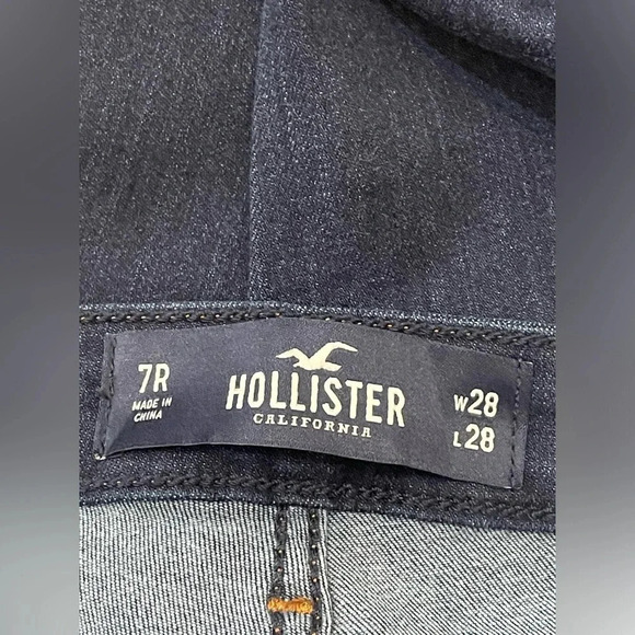 Hollister Low Rise Jean Jeggings Dark Wash Size 28 Advance Stretch - Picture 11 of 12